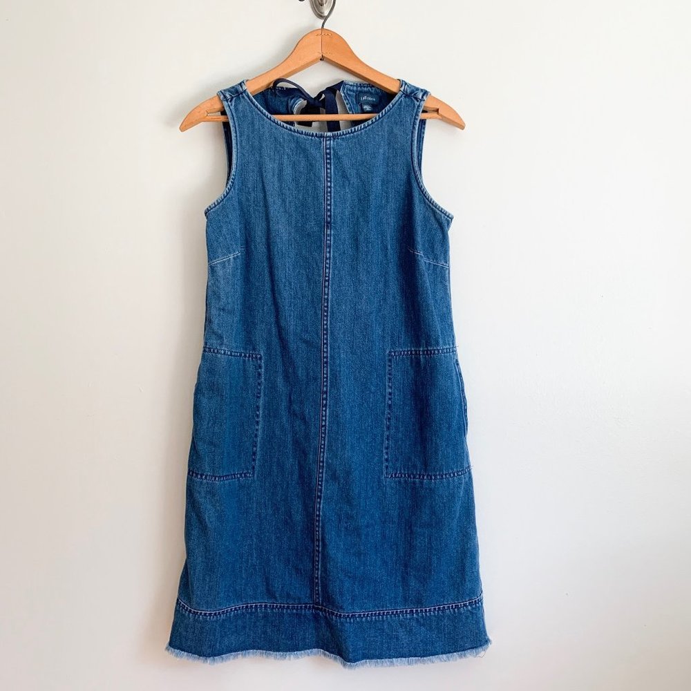J. Jill Denim Frayed Dress Sz XS
